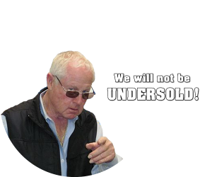 We will not be undersold